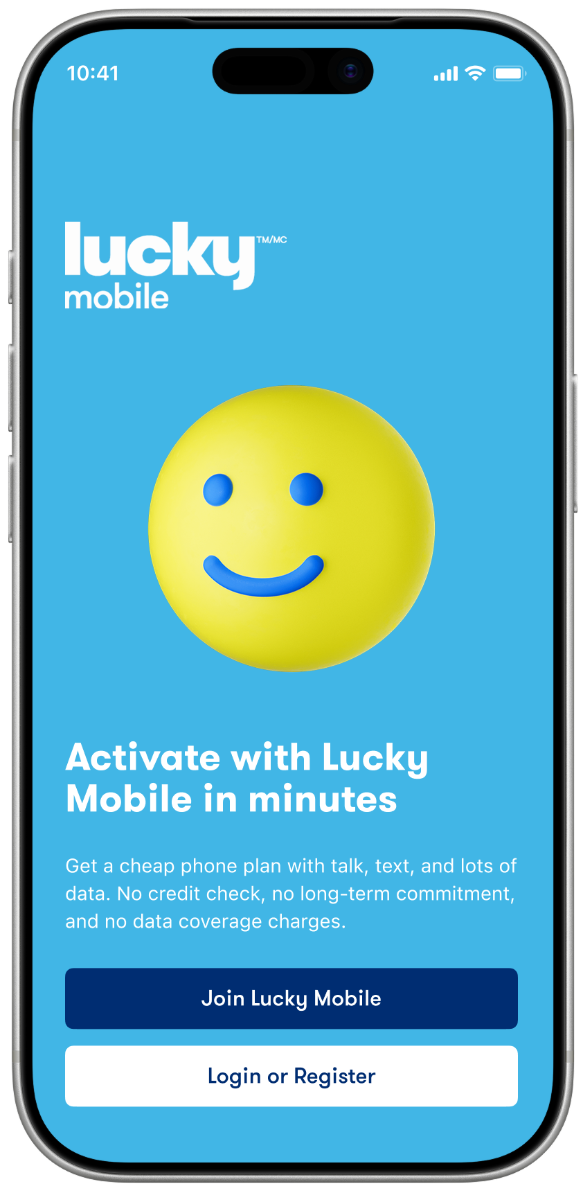 Activate with <br>Lucky Mobile