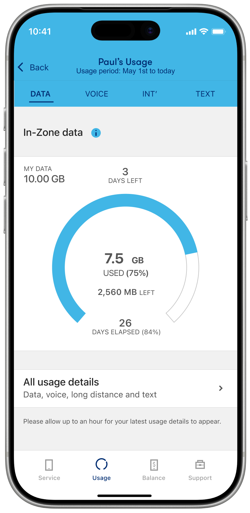 Monitor your <br>usage