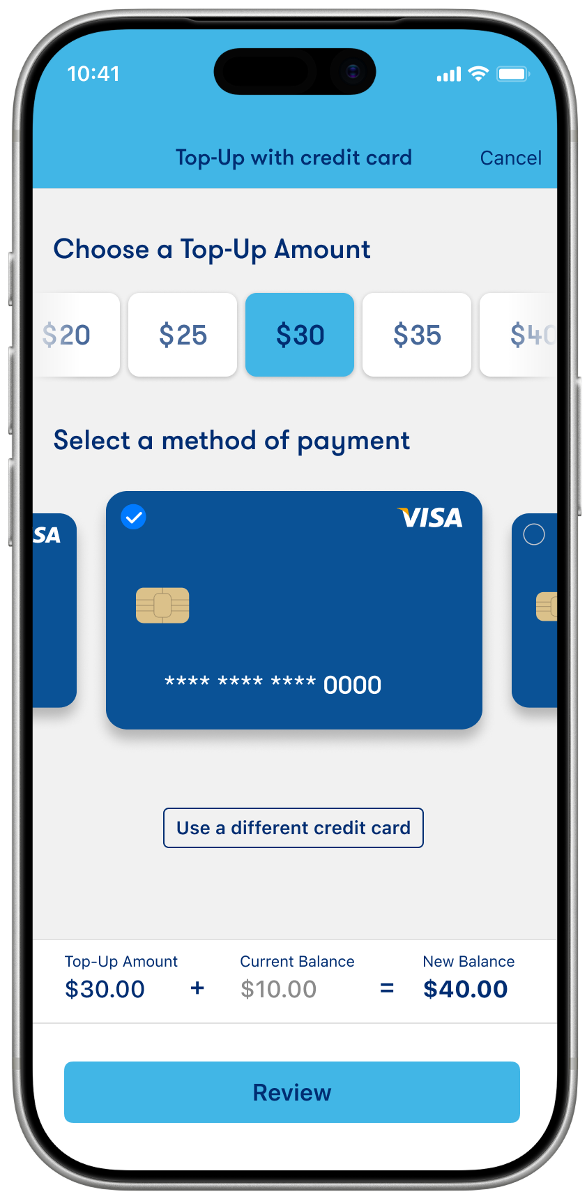 Save your credit <br>card information