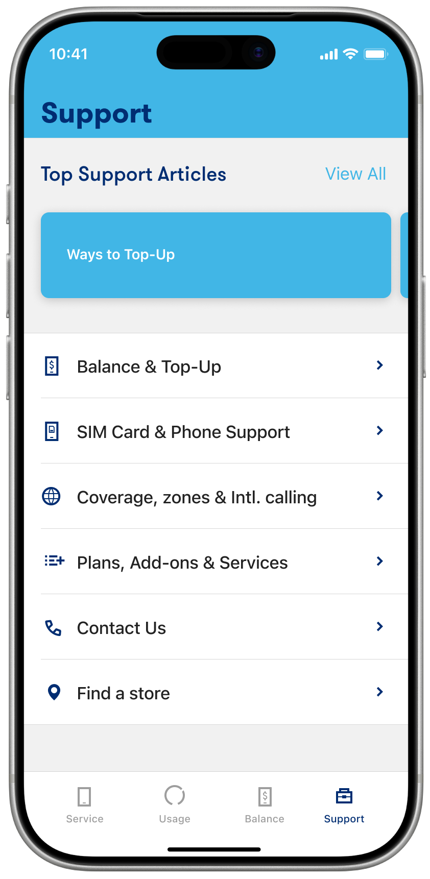 Access our services <br>information
